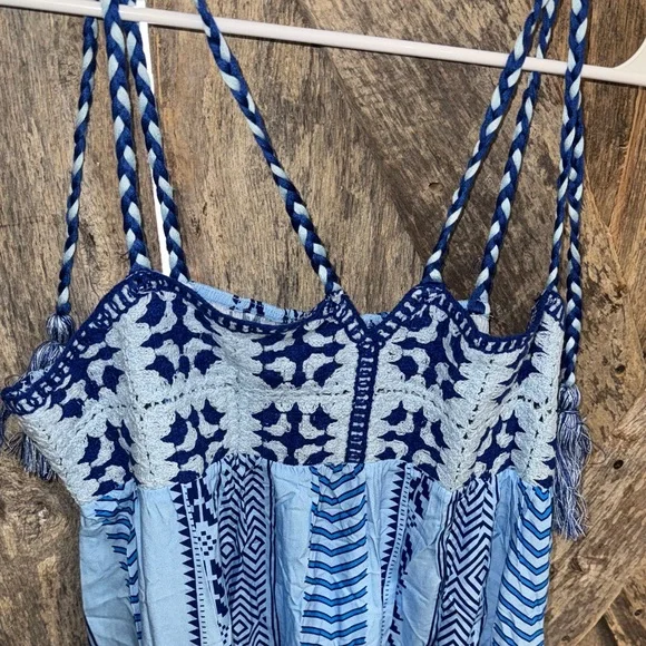 Cupshe Blue Patterned Maxi Dress - Picture 4 of 5